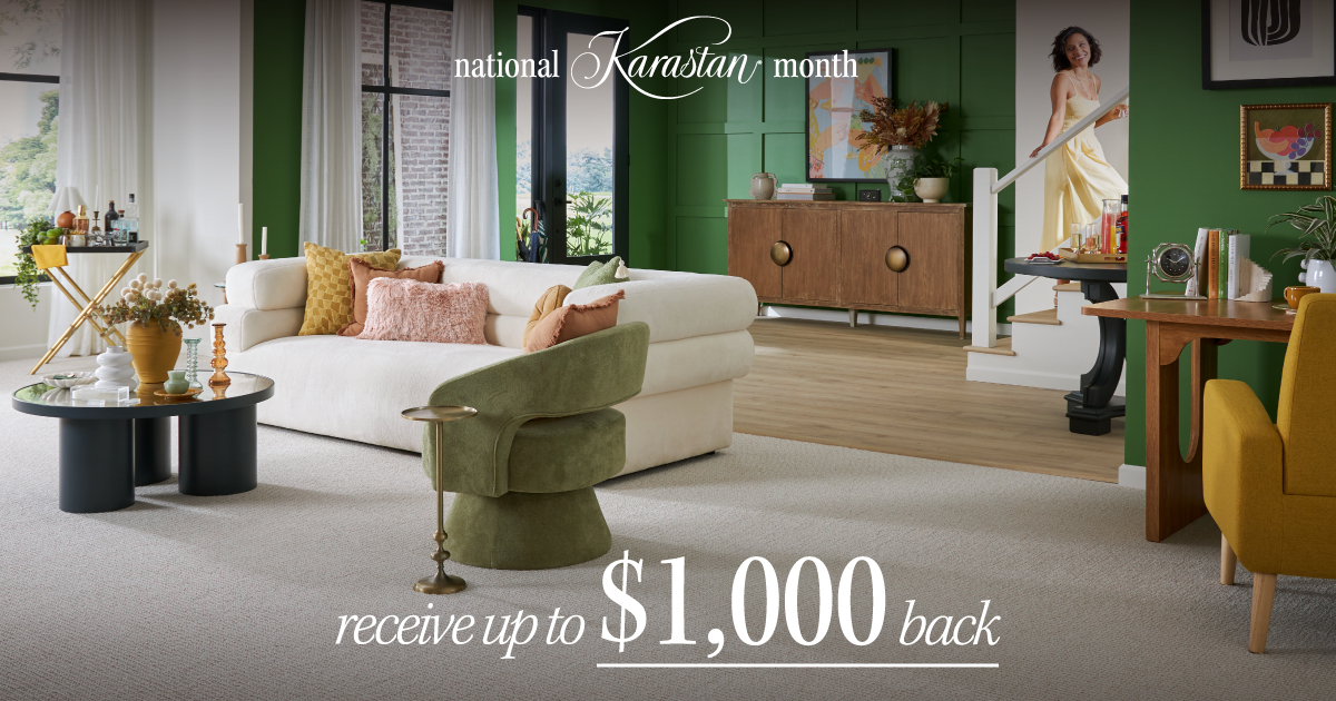 Receive up to $1000 back this National Karastan Month