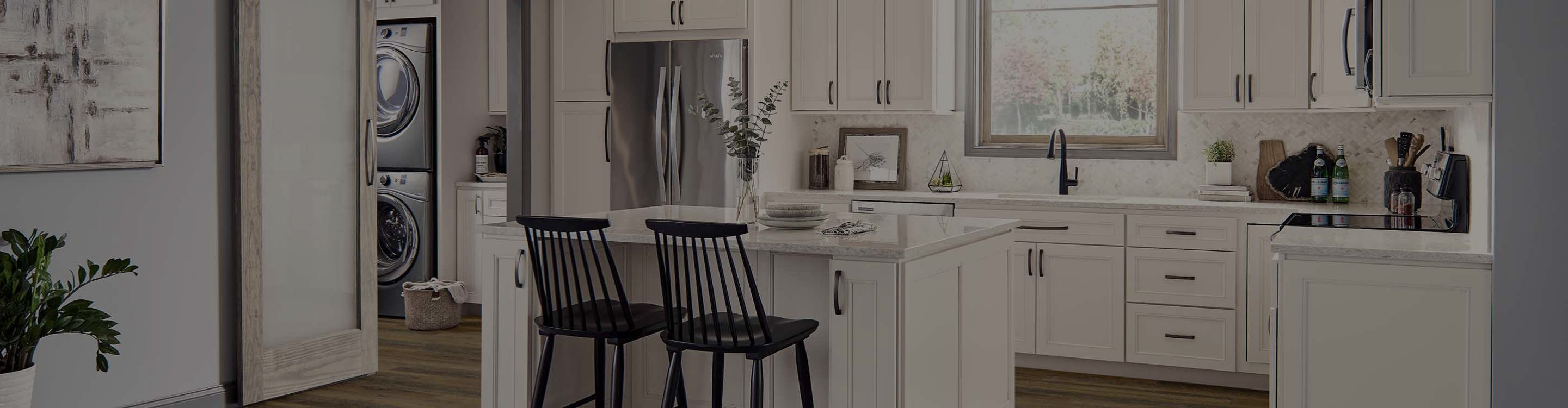 countertop in white kitchen